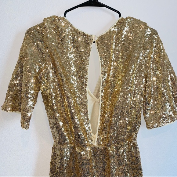 TFNC Kimono Sleeve Sequin Dress with Wrap Skirt - Picture 7 of 8